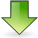Emblem, Downloads Black icon