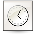 Clock, time, Gnome, history, alarm clock, Alarm, cron, loading Linen icon