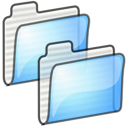 Folder, stock, Copy, Duplicate Black icon