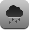 climate, Cloud, weather, Rain Gray icon