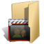 Folder, film, movie, video Icon