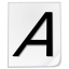 Font, truetype Icon