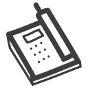 Tel, phone, telephone DarkSlateGray icon