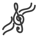 symbol, Melody Black icon