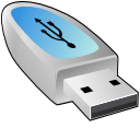 usb pendrive, unmount Silver icon