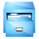 paper, Drawer, manager, document, File LightSkyBlue icon