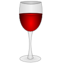 wine, food, glass Gainsboro icon