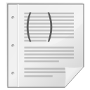 File, Text, mime, scheme, Gnome, document WhiteSmoke icon