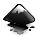 mountain, Inkscape Black icon