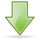 descending, download, fall, Decrease, Down, Descend Silver icon