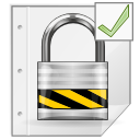 Gnome, Application, mime, Encrypted, Pgp WhiteSmoke icon