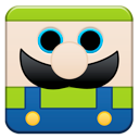 Cartoon, luigi, mario YellowGreen icon