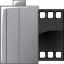 video, film, movie DarkGray icon