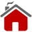 homepage, Building, house, Home Firebrick icon