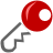 Key, password Firebrick icon
