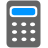 calculator, Calc, calculation DimGray icon