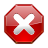 cancel, no, stop, Process DarkRed icon
