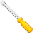 utility, Screwdriver, tool Gold icon