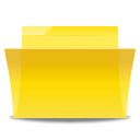 yellow, Folder Gold icon