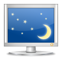 monitor, screen saver, config, night, option, Setting, Desktop, screen, preference, Display, Configure, Computer, configuration SteelBlue icon