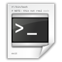 File, Text, terminal, Command, script, document DarkSlateGray icon