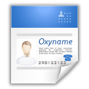 business card, Vcard, profile WhiteSmoke icon