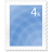 Stamp, postage CornflowerBlue icon