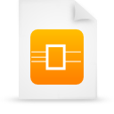File, paper, document, Orange WhiteSmoke icon