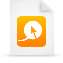 paper, document, Orange, File WhiteSmoke icon