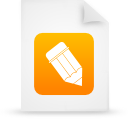 paper, Orange, File, document WhiteSmoke icon