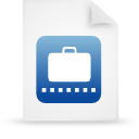 File, Blue, document, paper WhiteSmoke icon