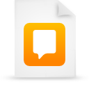 File, document, paper, Orange WhiteSmoke icon