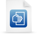 paper, File, document, Blue WhiteSmoke icon