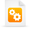 File, paper, document, Orange WhiteSmoke icon
