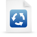 File, paper, document, Blue WhiteSmoke icon