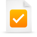 File, Orange, paper, document WhiteSmoke icon