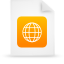 File, Orange, document, paper WhiteSmoke icon