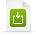 File, paper, document, green WhiteSmoke icon