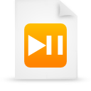 File, document, paper, Orange WhiteSmoke icon