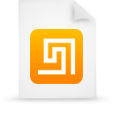 Orange, File, document, paper WhiteSmoke icon