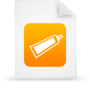 Orange, File, paper, document WhiteSmoke icon