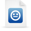 File, Blue, paper, document WhiteSmoke icon