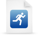 Blue, document, File, paper WhiteSmoke icon