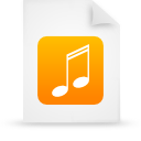 File, paper, Orange, document WhiteSmoke icon