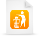 paper, document, Orange, File WhiteSmoke icon