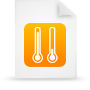 File, document, paper, Orange WhiteSmoke icon