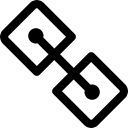 Connectivity, linked, connector, Link, interface Black icon