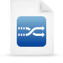 File, paper, Blue, document WhiteSmoke icon