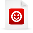 File, red, paper, document WhiteSmoke icon
