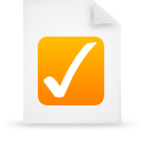 Orange, document, paper, File WhiteSmoke icon